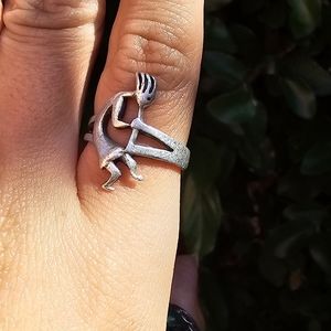 Sterling Kokopelli Ring